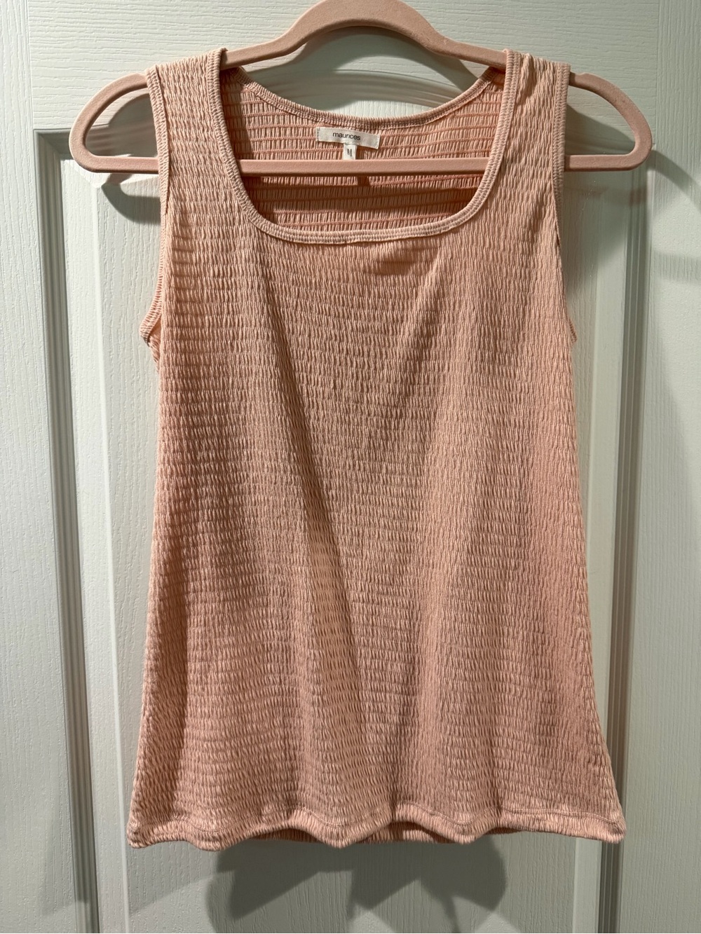 Maurices Blush Pink Ribbed Tank Top